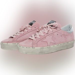 Golden goose pink platform sneakers